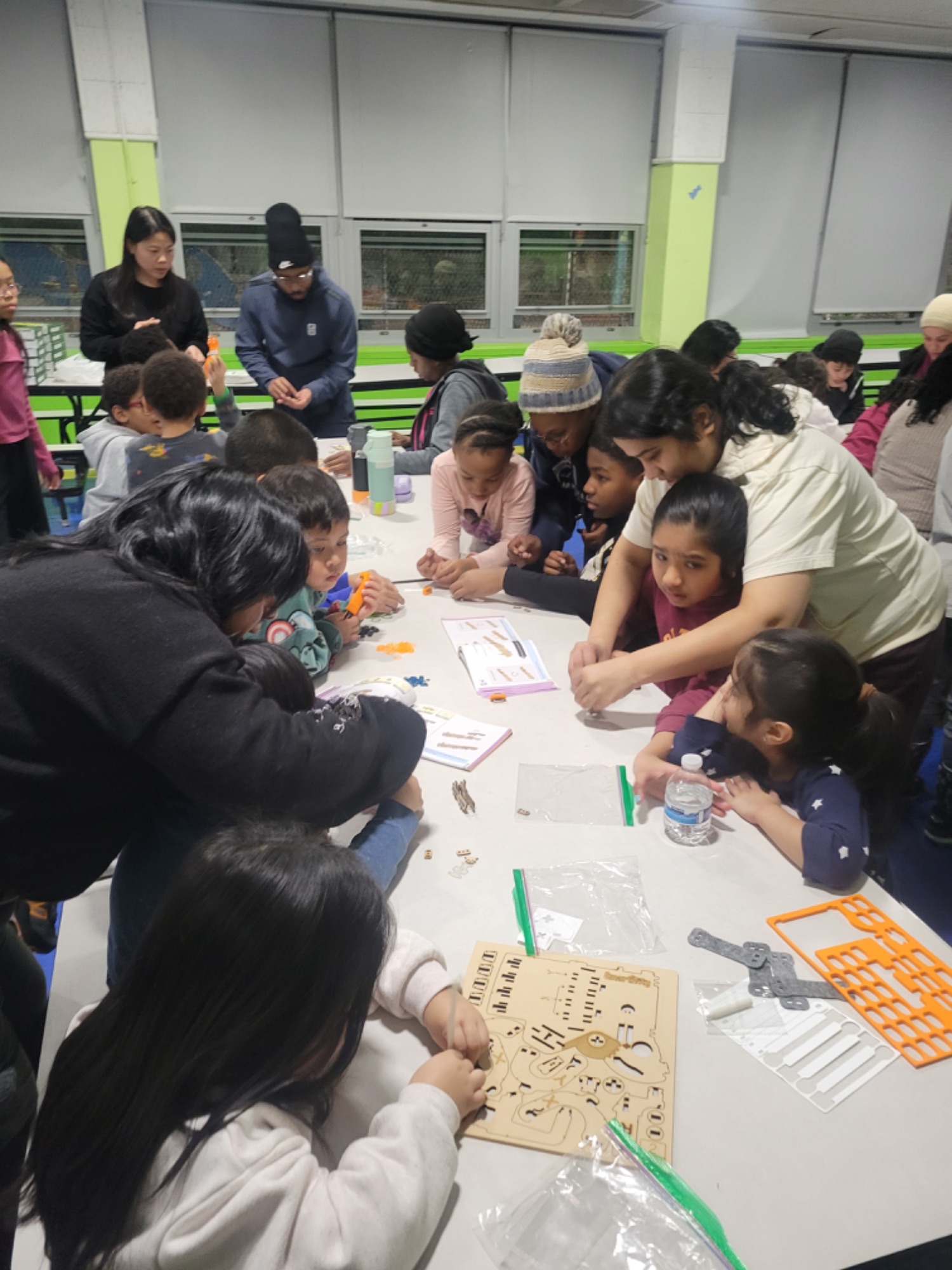 Community give-back STEM night with families